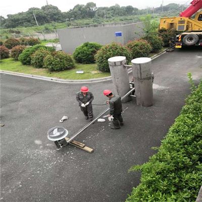 儲泥池攪拌機浮筒式安裝