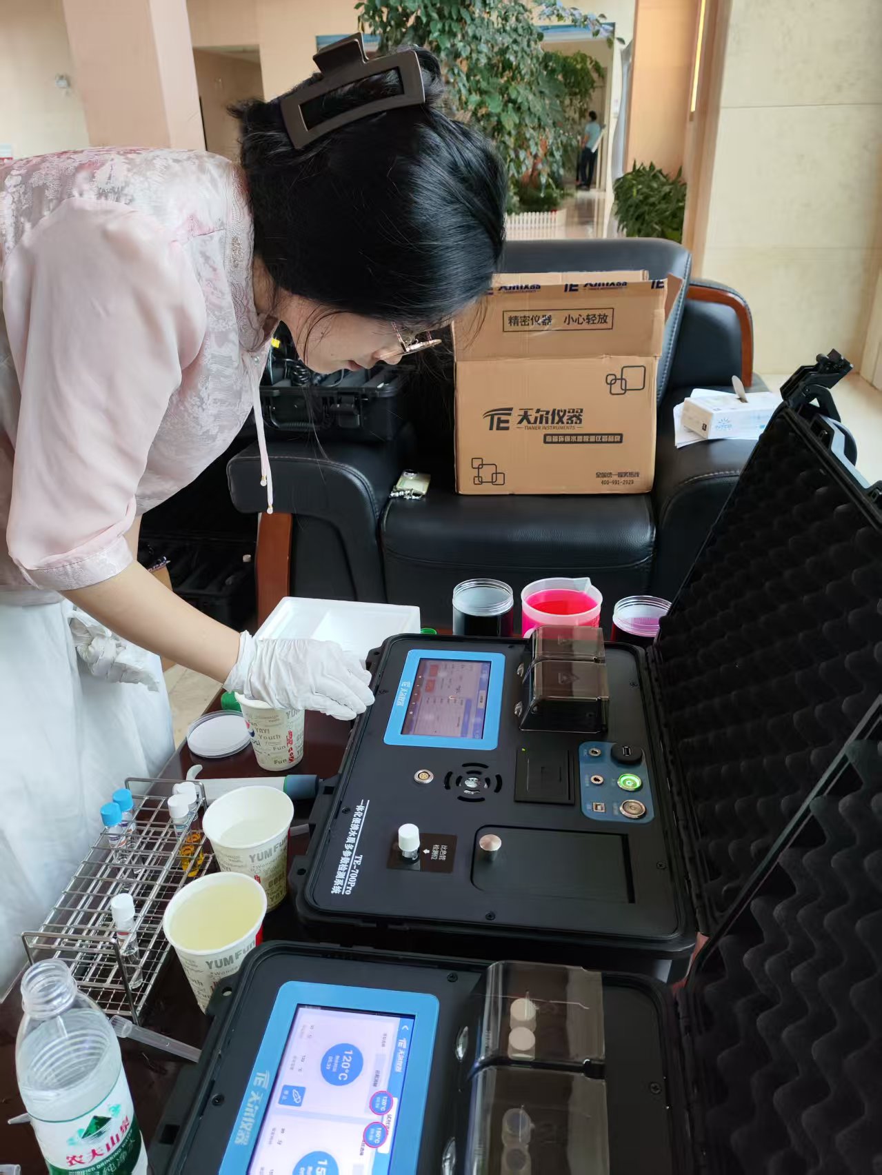 免费上门指导：天尔赋能武汉某设计院 TE-700PRO 水质检测