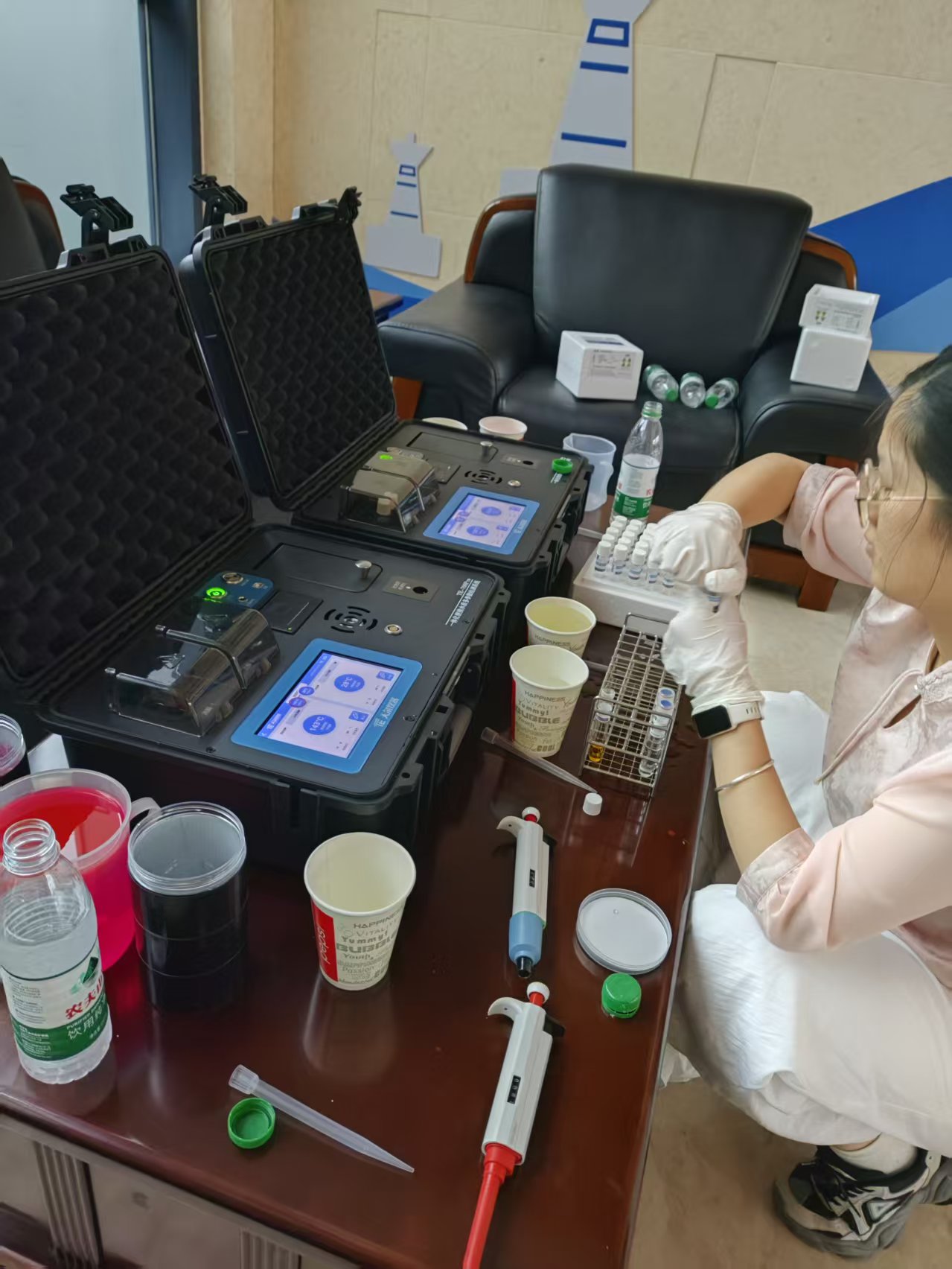 免费上门指导：天尔赋能武汉某设计院 TE-700PRO 水质检测